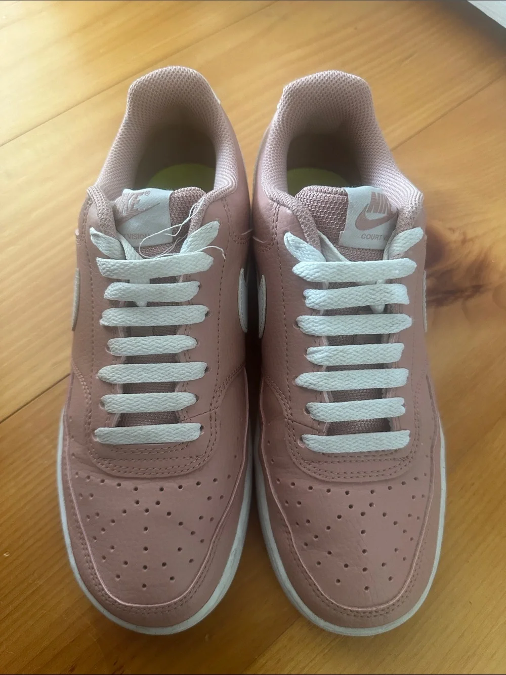 Nike Women’s Dusty Rose & White Low-Top Sneakers